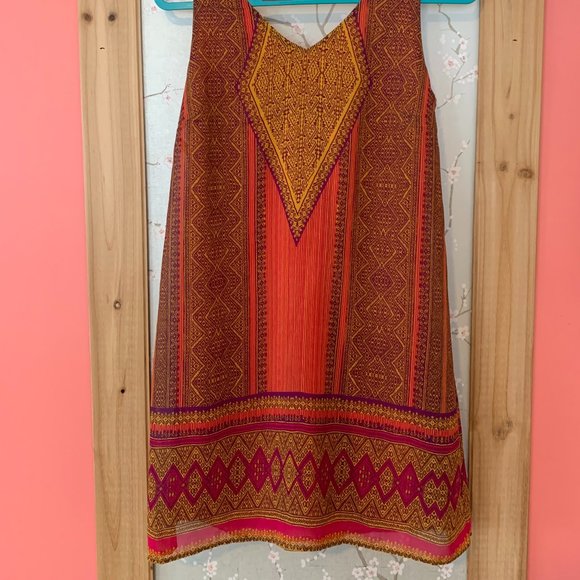 Colorful Geometric Patterned Dress - Picture 2 of 2